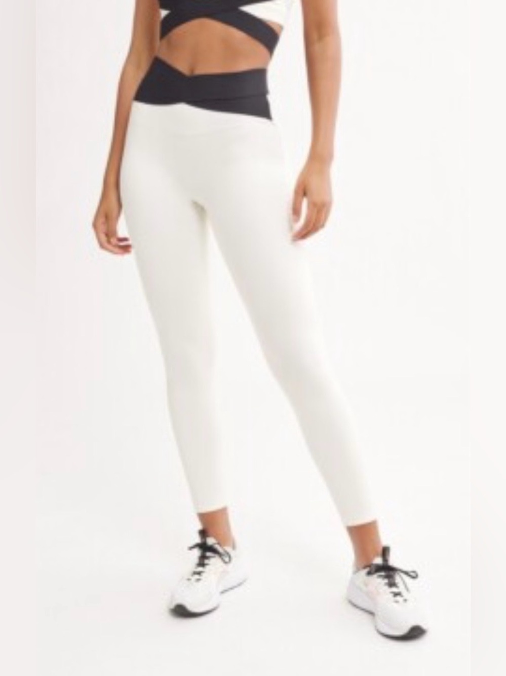 LE ORE High-Waist White Performance Leggings size XS